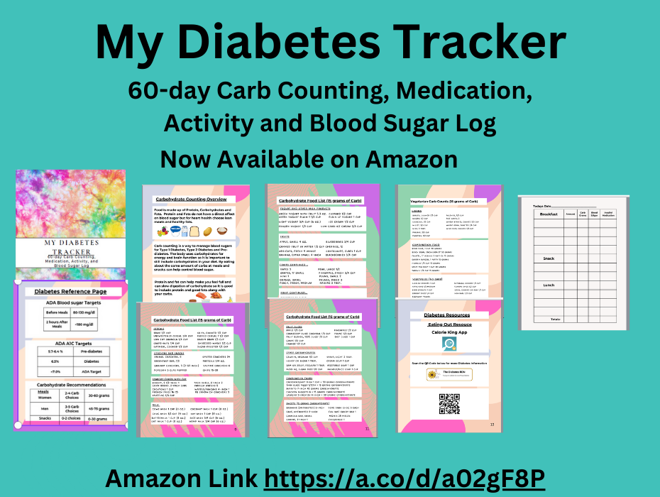 My Diabetes Tracker: 60-day Carb, Med, Activity and Blood Sugar Log Book